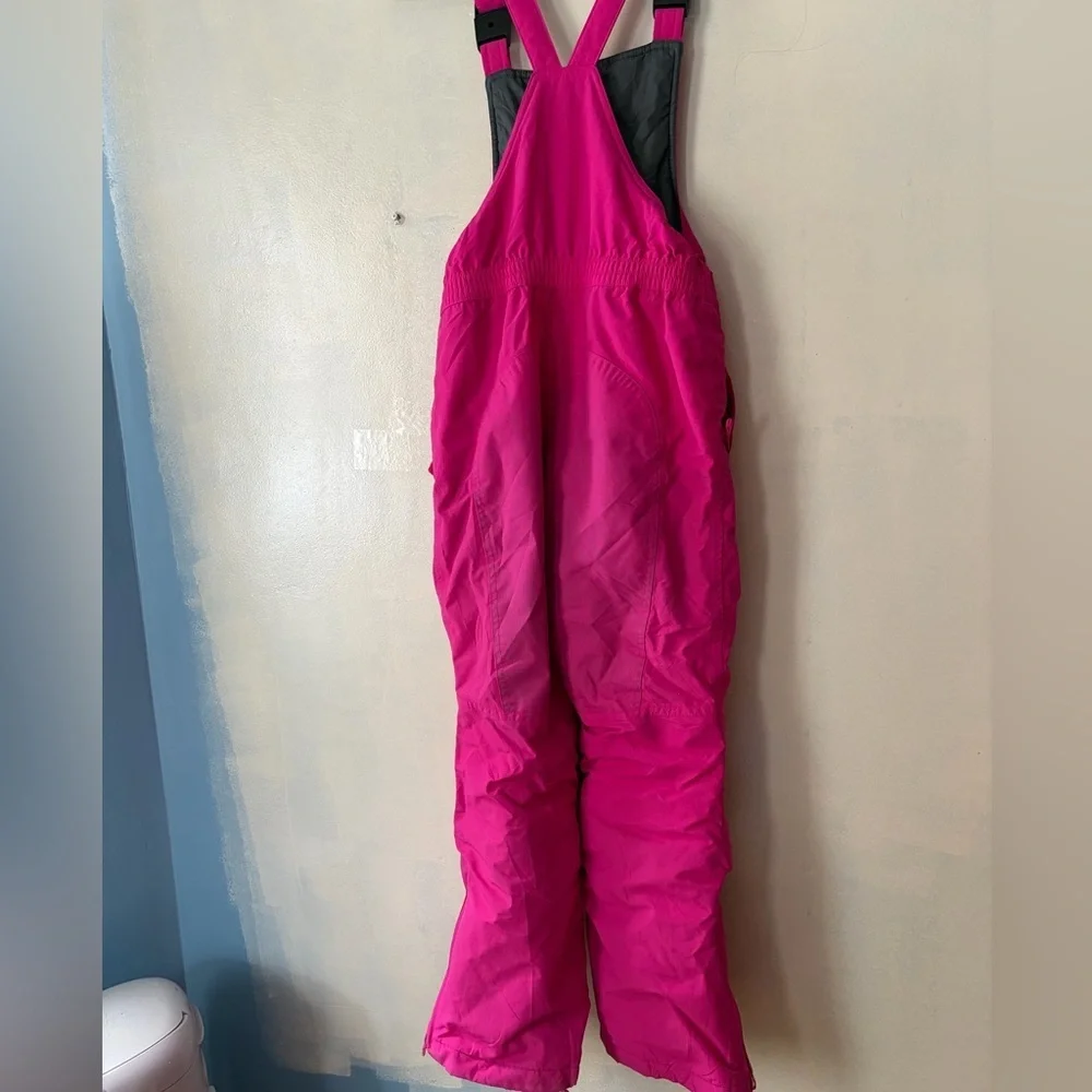Kids Lands End snow pants suit skiing snowboarding size 10 hot pink